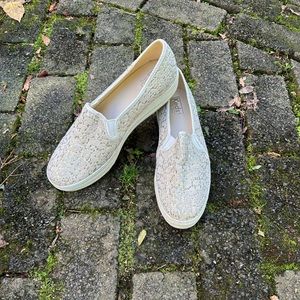 Keds platform sequin sneakers!